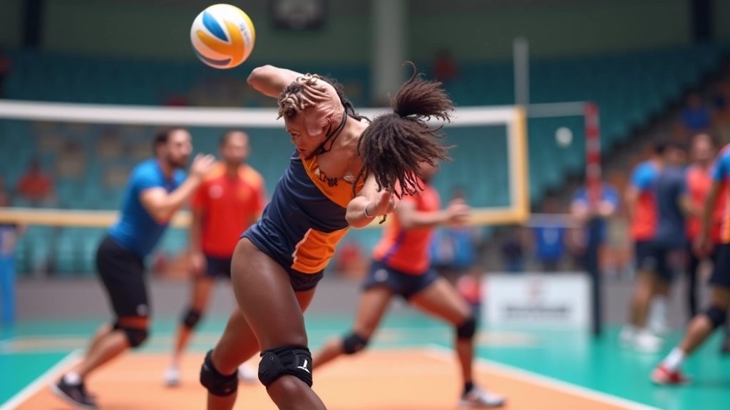 لاعب يستقبل كرة مرمية بقوة من الخصم